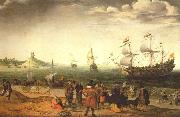 WILLAERTS, Adam Coastal Landscape with Ships oil painting picture wholesale
